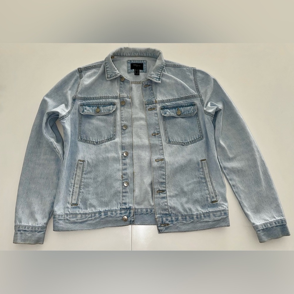 Forever 21 Men's Light Blue Jacket